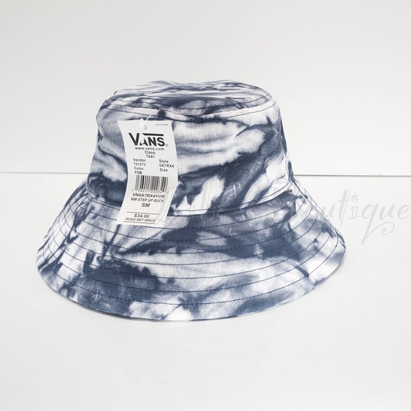 NWT Vans VN0A47RX4YOB Women's Step Up Bucket Hat Polyester Blue White Small $34 - Picture 8 of 8